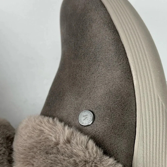 Martha Stewart x Skechers Pier-Lite Mules Cozy High Dark Taupe SZ: 9 NWOB - Picture 8 of 12